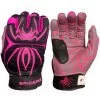 2020 Spiderz Hybrid Batting Gloves: Black/Pink -Passion Baseball 2020SPIDERZHYBRID BLACK PINK