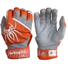 2022 Spiderz PRO Model Batting Gloves: Orange/White -Passion Baseball 2022SpiderzPRO Orange White