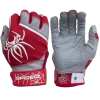 2022 Spiderz PRO Model Batting Gloves: Red/White -Passion Baseball 2022SpiderzPRO Red White