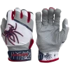 2022 Spiderz PRO Model Batting Gloves: White/Navy/Red -Passion Baseball 2022SpiderzPRO White NavyBlue Red