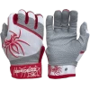 2022 Spiderz PRO Model Batting Gloves: White/Red -Passion Baseball 2022SpiderzPRO White Red