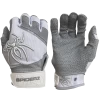 2022 Spiderz PRO Model Batting Gloves: White/Grey -Passion Baseball 2022 Spiderz White Grey Pro