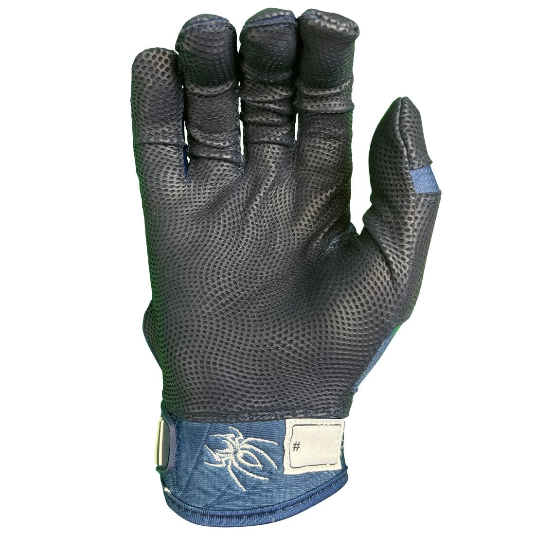 2023 Spiderz Pro Model Batting Gloves: Navy Blue/White 5 2023 Spiderz Pro Model Batting Gloves: Navy Blue/White - Image 3