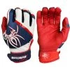 2023 Spiderz Pro Model Batting Gloves: White/Red/Navy -Passion Baseball 2023SpiderzProModelBattingGloves White Red Navy Title