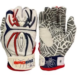 2022 Spiderz HYBRID Limited Edition Batting Gloves: USA Patriot