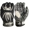 2023 Spiderz HYBRID Batting Gloves: Black/White -Passion Baseball 22BlackWhite