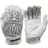 2022 Spiderz ENDITE Batting Gloves: Grey And White -Passion Baseball 22EnditeGrayWhite