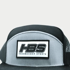 Headbanger Sports Lifestyle Pacific P787 6-Panel Arch Snapback Hat: Black / Heather Grey -Passion Baseball 26 ba6f1ec3 9cb6 4121 8746 007e8a96b902