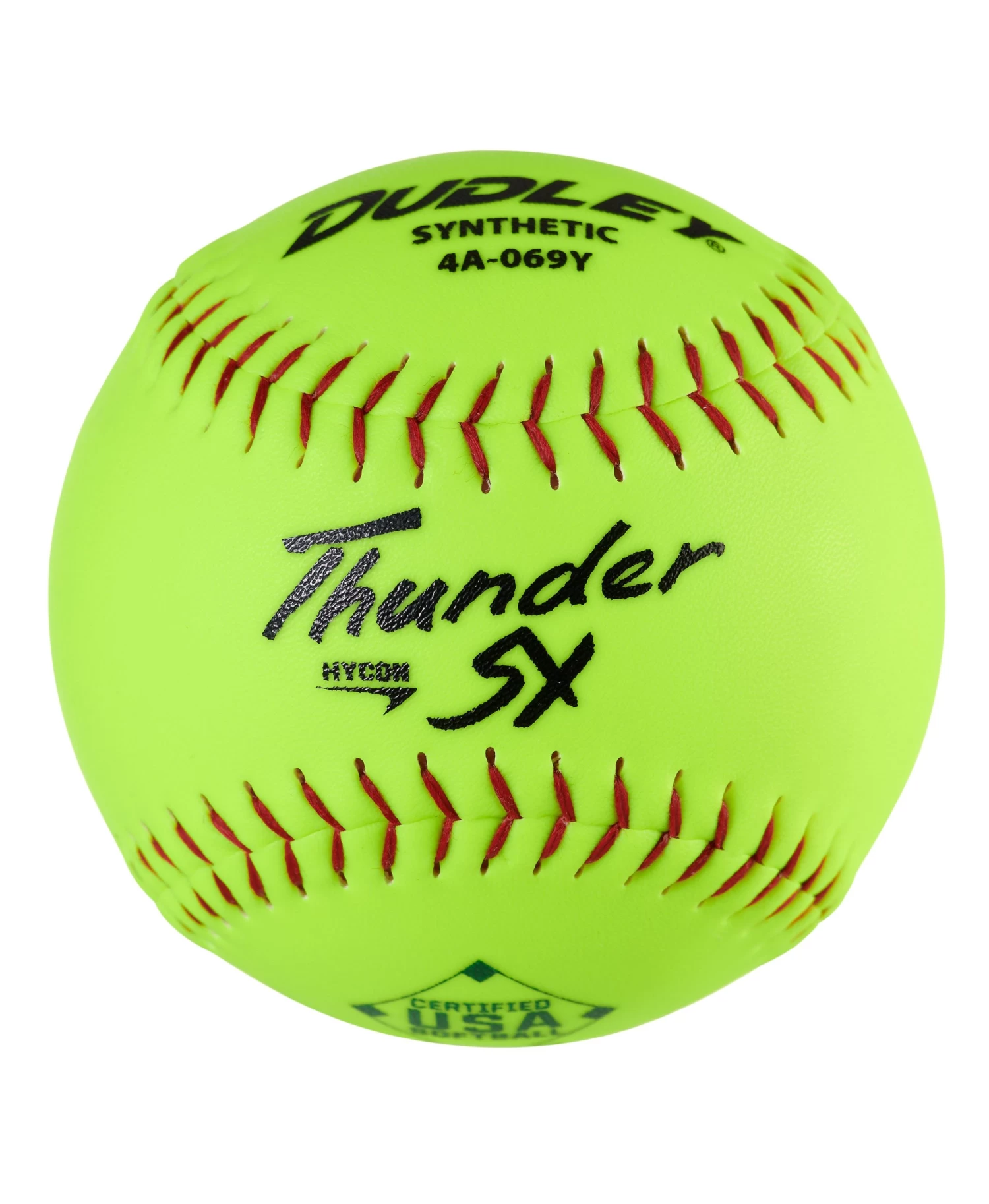 Dudley Thunder SY HYCON 12" USA/ASA Synthetic Slowpitch Softballs (DOZEN): 4A069Y 3 Dudley Thunder SY HYCON 12" USA/ASA Synthetic Slowpitch Softballs (DOZEN): 4A069Y