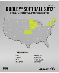 Dudley 12" NFHS SB 12 Fastpitch Softballs (Dozen): 4H311Y 6 Dudley 12" NFHS SB 12 Fastpitch Softballs (Dozen): 4H311Y -Passion Baseball 4H311YE Graphic