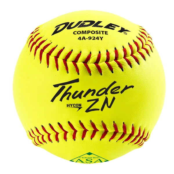Dudley Thunder ZN HYCON 11" USA/ASA Slowpitch Softballs (DOZEN): 4A924Y 3 Dudley Thunder ZN HYCON 11" USA/ASA Slowpitch Softballs (DOZEN): 4A924Y