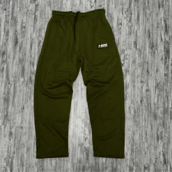 Headbanger Sports Performance Fleece Lined Sweatpants: Olive Green -Passion Baseball 6