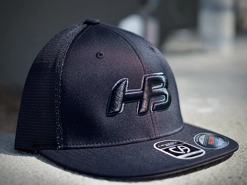 Headbanger Sports I8501 Cap America Flexfit Performance Trucker Mesh Back Hat: Blackout 3 Headbanger Sports I8501 Cap America Flexfit Performance Trucker Mesh Back Hat: Blackout