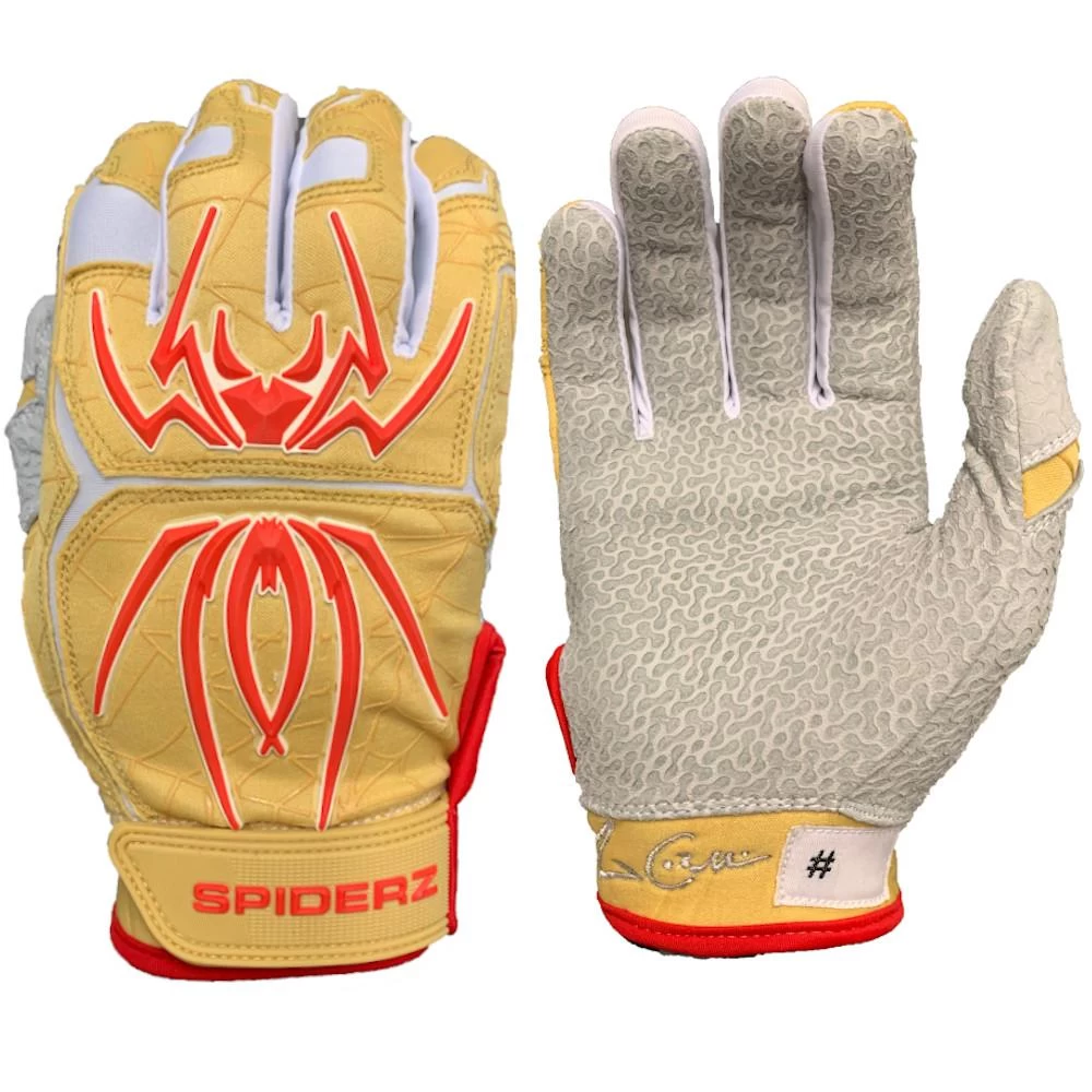 2020 Spiderz Endite Batting Gloves: COLLINS Signature Model Gold/White 3 2020 Spiderz Endite Batting Gloves: COLLINS Signature Model Gold/White