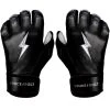 Bruce Bolt PREMIUM PRO Chrome Series Short Cuff Batting Gloves: Black 2 Bruce Bolt PREMIUM PRO Chrome Series Short Cuff Batting Gloves: Black -Passion Baseball BB SC CHRB1