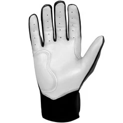 Bruce Bolt PREMIUM PRO Chrome Series Short Cuff Batting Gloves: Black -Passion Baseball BB SC CHRB3