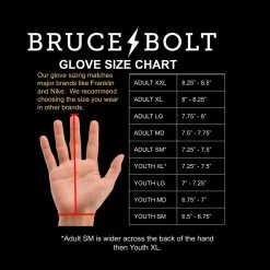 Bruce Bolt PREMIUM PRO Short Cuff Batting Gloves: Red -Passion Baseball BBBGSIZECHART 1 baf3cf04 4fa6 489f aa26 0d83060c75bc