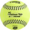 Worth Platinum Dot EXTREME Batting Practice Softballs: BPX12U