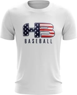 Headbanger Sports Exclusive " HB Sports Baseball" Short Sleeve Jersey -Passion Baseball Baseball White
