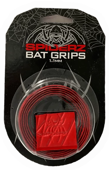 Spiderz Bat Grip (1.1 MM) - RED/RED 3 Spiderz Bat Grip (1.1 MM) - RED/RED