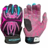 2023 Spiderz HYBRID Batting Gloves: Black Vice -Passion Baseball Black Vice