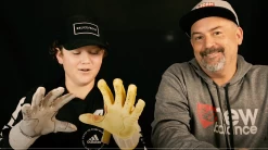 Bruce Bolt PREMIUM PRO Short Cuff Batting Gloves: Navy -Passion Baseball BruceBoltVideo2 ef458b17 a254 4743 b223 380fc4742ab0