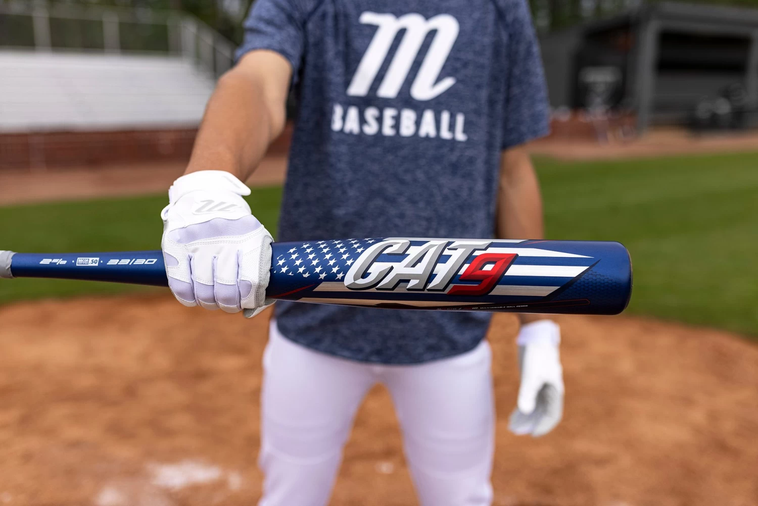 Marucci CAT 9 America BBCOR (-3) Baseball Bat: MCBC9A 4 Marucci CAT 9 America BBCOR (-3) Baseball Bat: MCBC9A - Image 2