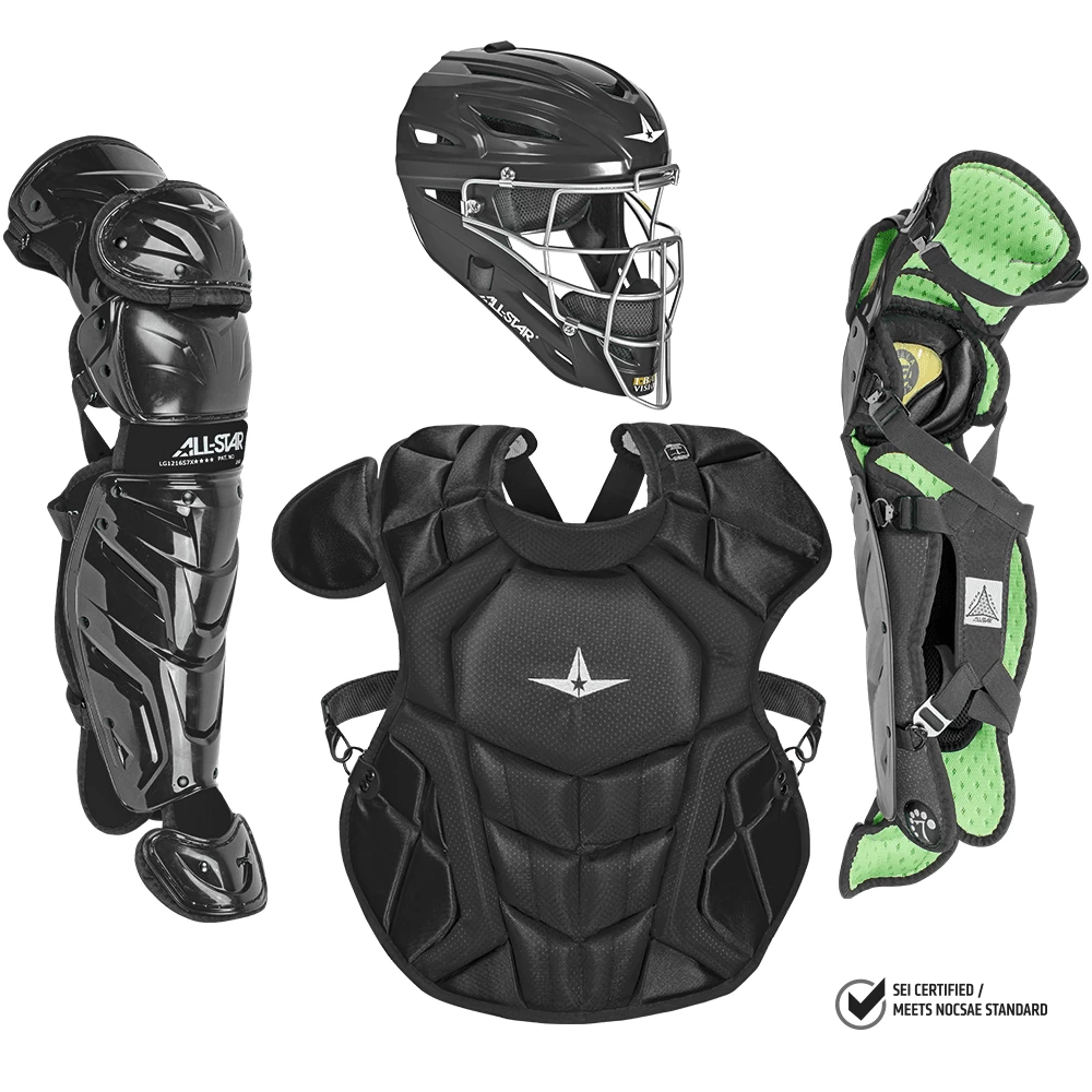 All-Star S7 Axis Elite (Ages 12-16) Solid Catcher's Kit NOCSAE Approved: CKCC1216S7XS 4 All-Star S7 Axis Elite (Ages 12-16) Solid Catcher's Kit NOCSAE Approved: CKCC1216S7XS - Image 2