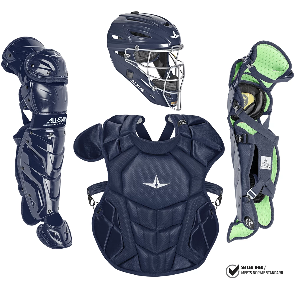 All-Star S7 Axis Elite (Ages 12-16) Solid Catcher's Kit NOCSAE Approved: CKCC1216S7XS 5 All-Star S7 Axis Elite (Ages 12-16) Solid Catcher's Kit NOCSAE Approved: CKCC1216S7XS - Image 3