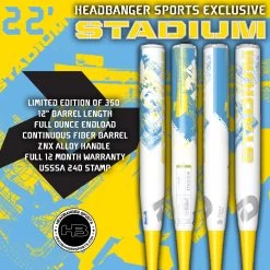 2022 DeMarini Stadium 12" USSSA Slowpitch Softball Bat: WTDXSHU-22 -Passion Baseball DeMarini Stadium SHU 22 Blue Yellow 1200x1200 d2615356 1214 4b64 826d f6ae59a48d76