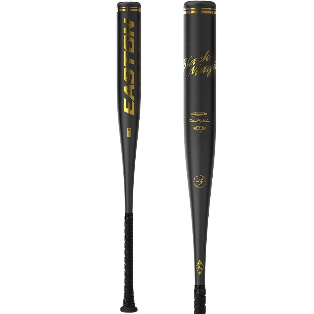 2023 Easton Black Magic Retro Mix (-3) BBCOR Baseball Bat: BB23BM 3 2023 Easton Black Magic Retro Mix (-3) BBCOR Baseball Bat: BB23BM