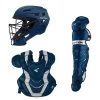 Easton Elite X Catcher's Box Set (Adult, Intermediate & Youth): Navy -Passion Baseball EliteX Navy