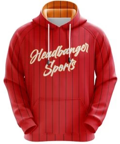 Headbanger Sports Exclusive " Pinstripe " Hoodies -Passion Baseball HBTBPinstripeHoodieFront1copy 77159edc 30e7 4f73 ba53 2fa8e24df68e
