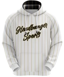 Headbanger Sports Exclusive " Pinstripe " Hoodies -Passion Baseball HBVegasPinstripeHoodieFront1copy 2848682e ab65 4b9f bc00 381dabda51a5