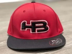 HB Sports Exclusive ES474 Fitted Baseball And Softball Hat: "Red Hat"