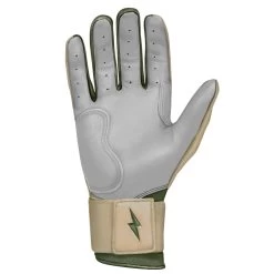 Bruce Bolt Premium Pro Military Series Long Cuff Batting Gloves: Beige -Passion Baseball IMG 0883