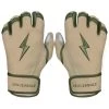 Bruce Bolt Premium Pro Military Series Short Cuff Batting Gloves: Beige