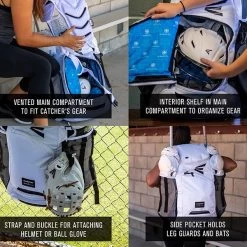 Easton Jen Schro Catcher's Backpack: 8073091 -Passion Baseball Jen Catchers bag tech