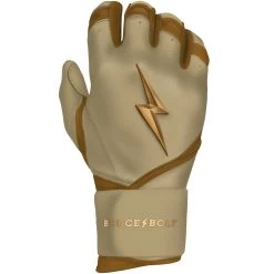 Bruce Bolt PREMIUM PRO Gold Series Batting Gloves: Long Cuff 16 Bruce Bolt PREMIUM PRO Gold Series Batting Gloves: Long Cuff -Passion Baseball LC GLD RIGHT