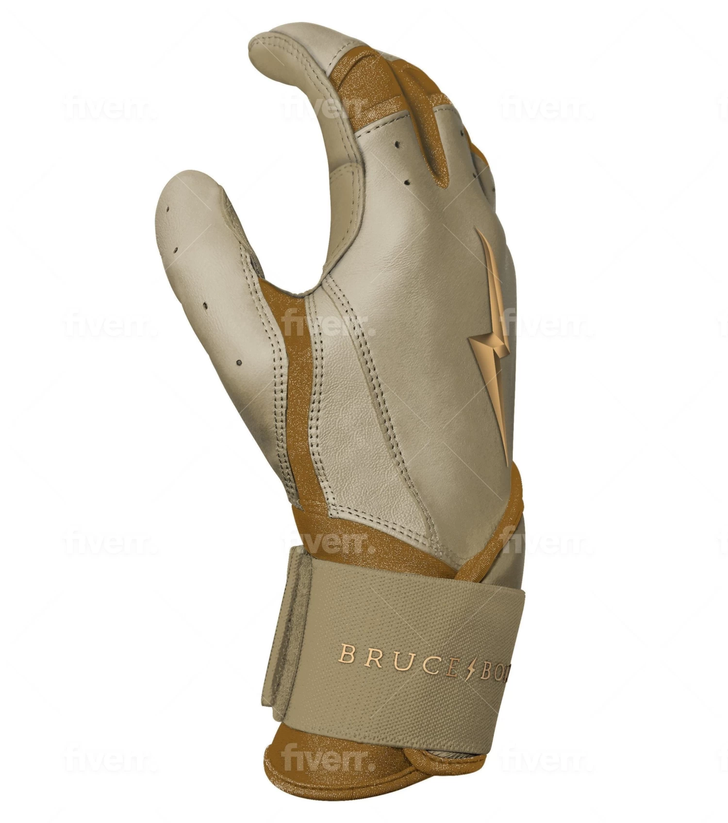 Bruce Bolt PREMIUM PRO Gold Series Batting Gloves: Long Cuff 10 Bruce Bolt PREMIUM PRO Gold Series Batting Gloves: Long Cuff - Image 8