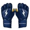 Bruce Bolt PREMIUM PRO Long Cuff Batting Gloves: Navy -Passion Baseball LC NVYG HERO