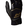 Miken Softball MK7X Adult Black And Gold Batting Gloves: MBGGLD-BLK -Passion Baseball MBGGLDblack1