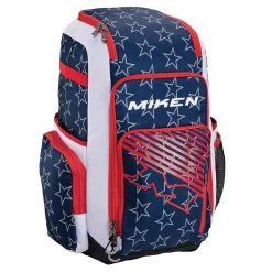 Miken Deluxe Slowpitch Backpack: MBA004 9 Miken Deluxe Slowpitch Backpack: MBA004 -Passion Baseball MikenDeluxeSlowpitchBackpack MBA004 StarsandStripes