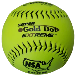 Worth 12" Super Gold Dot NSA Slowpitch Softballs (Dozen): NI12CY