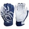 2022 Spiderz PRIZM Batting Gloves: Navy Blue/Silver 2 2022 Spiderz PRIZM Batting Gloves: Navy Blue/Silver -Passion Baseball PRIZM NavyBlueSilver