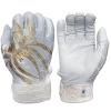 2022 Spiderz PRIZM Batting Gloves: White/Gold 2 2022 Spiderz PRIZM Batting Gloves: White/Gold -Passion Baseball PRIZM WhiteGold