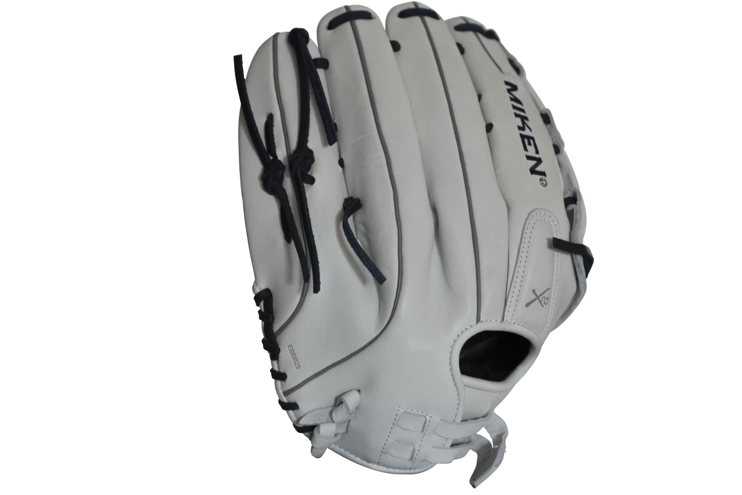 Miken Pro Series 14" Slow Pitch Fielding Glove - White/Navy: PRO140WN 4 Miken Pro Series 14" Slow Pitch Fielding Glove - White/Navy: PRO140WN - Image 2