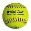 Worth 12" ASA Hot Dot Slowpitch Softballs (Dozen): AHD12CY -Passion Baseball PROCOMP
