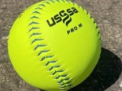 Worth 12" Super Gold Dot PRO M USSSA Slowpitch Softballs (Dozen): UM12CY -Passion Baseball PhotoMar11 121045PM