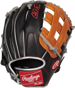 Rawlings R9 Contour Series 12" Infield/Pitcher's Baseball Glove: R9120U-6BT